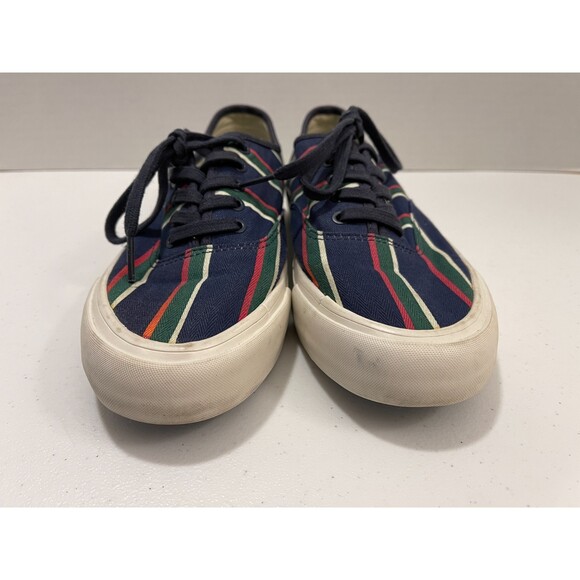 SeaVees for J Crew Women's Legend Sneaker Shoes Navy Blue Red Green Size 8.5 - Picture 4 of 10